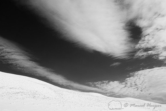 Snow covered hills in the Lamar Valley, Yellowstone National Par