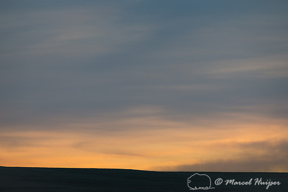 Sunrise on the great plains, Montana, USA