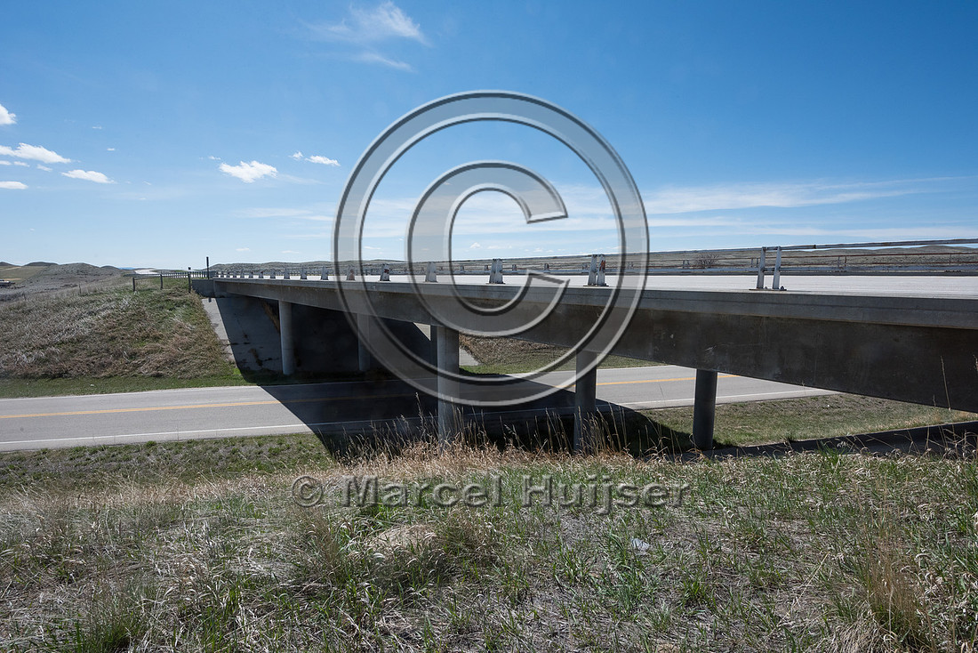 Bridge (Old Hwy 87) along I-25, mile 261.43 ), north of Kaycee,