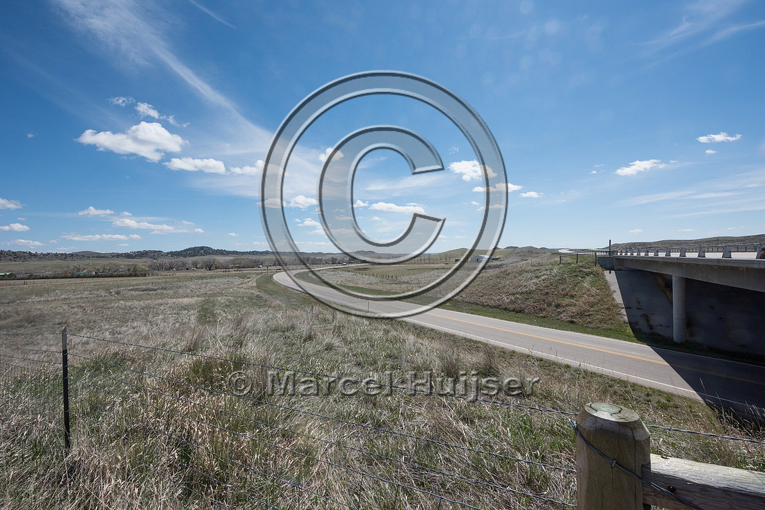 Bridge (Old Hwy 87) along I-25, mile 261.43 ), north of Kaycee,