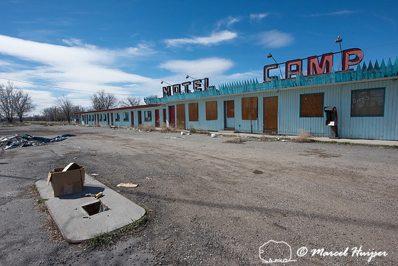 Motel Camp, Crow Agency, Montana, USA