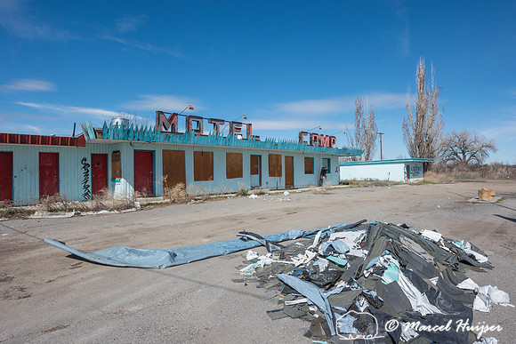 Motel Camp, Crow Agency, Montana, USA