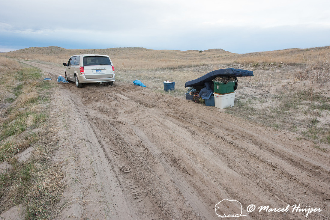 Helped someone who got his 2wd mini van high centered in the loo