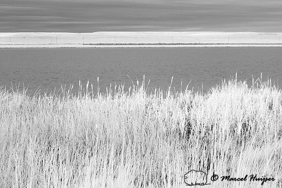 Freezout Lake in infrared, Montana, USA