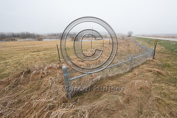 Turtle fence along US Hwy 83, Valentine National Wildlife Refuge