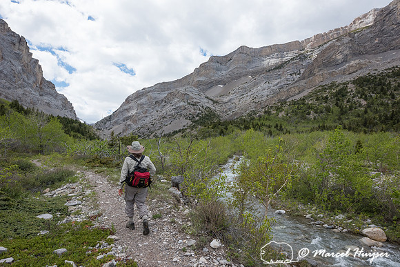 Bethanie Walder hiking, Montana, USA