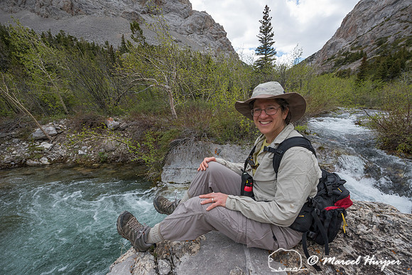 Bethanie Walder hiking, Montana, USA