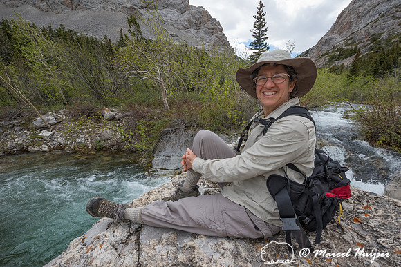 Bethanie Walder hiking, Montana, USA