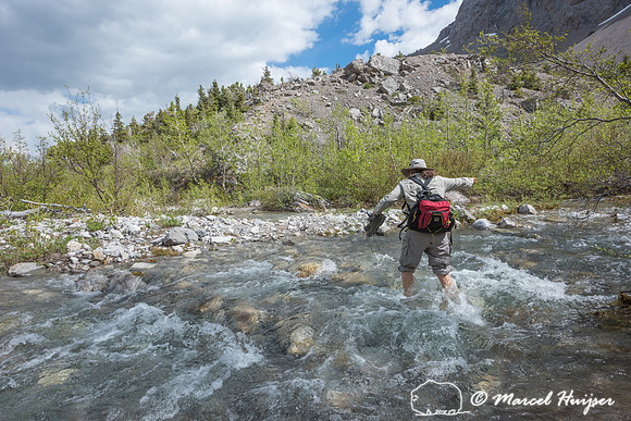 Bethanie Walder hiking, Montana, USA