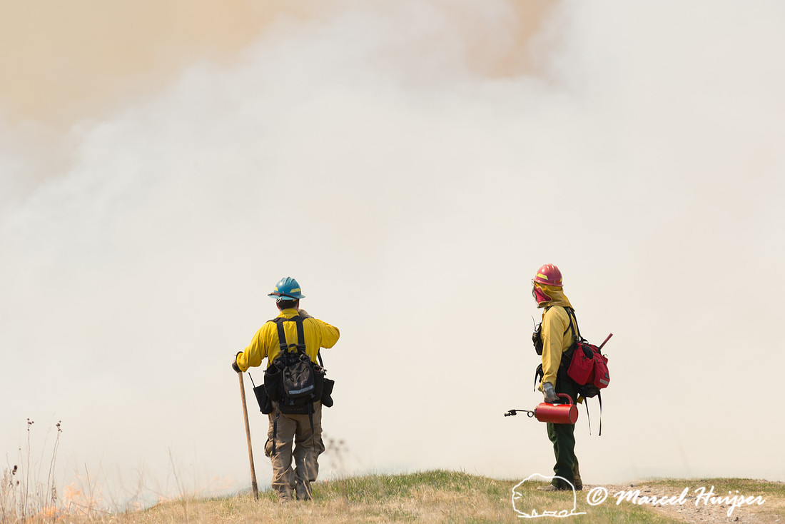 Prescribed grassland and wetland fire, Valentine National Wildli