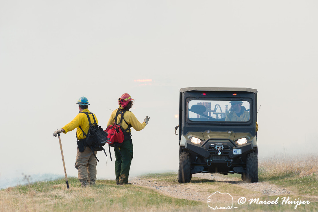 Prescribed grassland and wetland fire, Valentine National Wildli