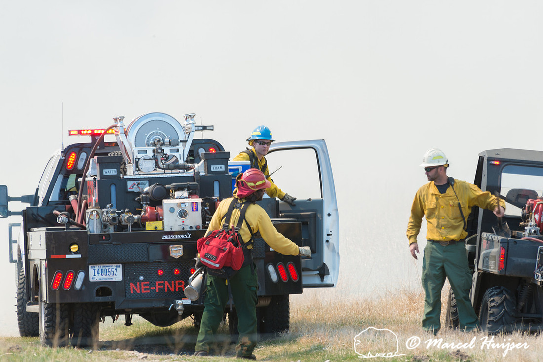 Prescribed grassland and wetland fire, Valentine National Wildli