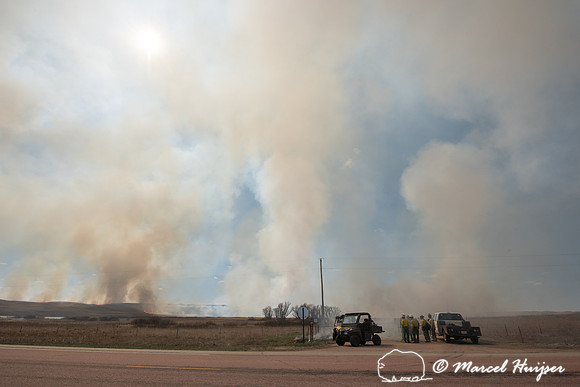 Prescribed grassland and wetland fire, Valentine National Wildli