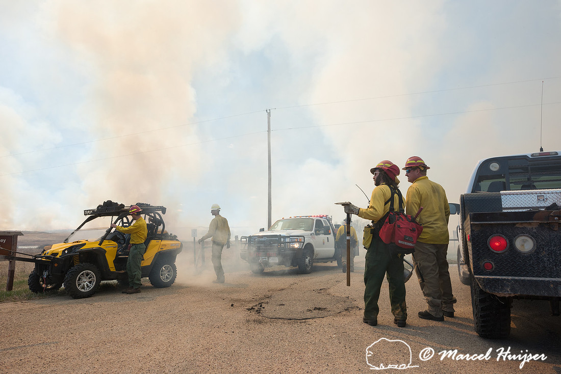 Prescribed grassland and wetland fire, Valentine National Wildli
