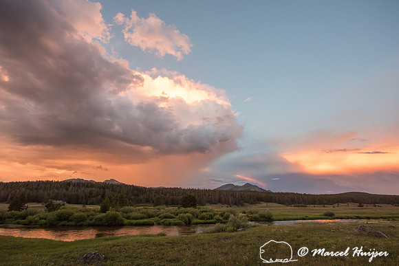 Evening thunderstorm, Big Sandy Trailhead area, Wind River Range