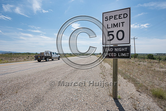 End zone with reduced posted speed limit at night in high collis