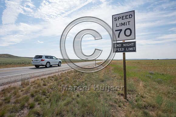 End zone with reduced posted speed limit at night in high collis