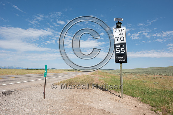 Reduced posted speed limit at night in high collision areas with