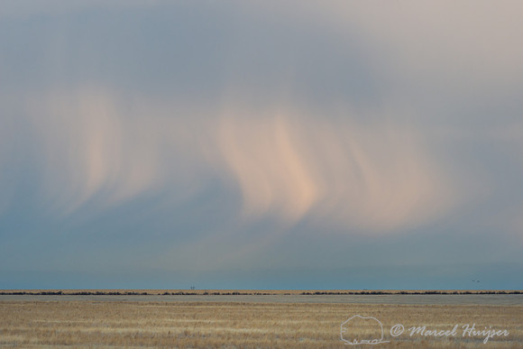 Grasslands and clouds, Benton Lake National Wildlife Refuge, Mon