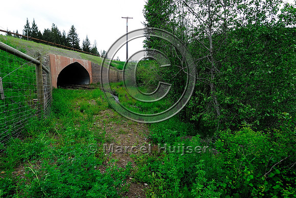 Wildlife underpass, Flathead Indian Reservation, near Evaro, Montana, USA