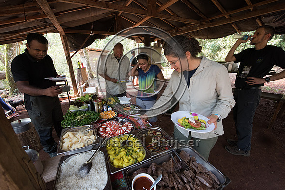 Lunch at a fazenda near Serranópolis do Iguaçu, Paraná, Brazi