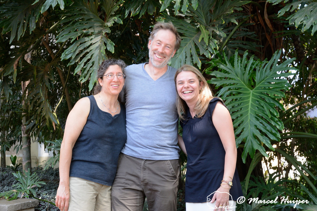 Bethanie Walder and Marcel Huijser with their favorite Portuguese teacher Gláucia Piacentini, ESALQ, Piracicaba, Brazil