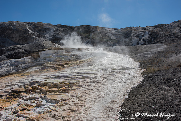 Mammoth Hot Springs, Yellowstone National Park, Wyoming, USA
