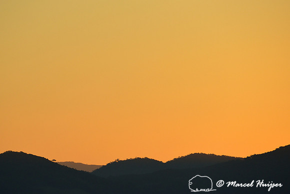Sunset at Serra Fina, a section of Serra da Mantiqueira, near Passa Quatro, Minas Gerais, Brazil