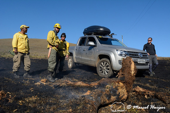 Firefighters and “Gamba” Luiz Antônio and the Volkswagen Amarok from Adventure Camp, Parque Nacional da Serra da Bocaina, São Paulo, Brazil