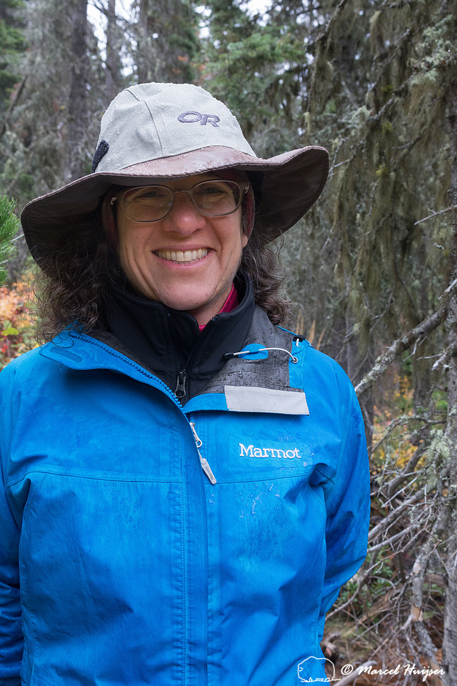 Bethanie Walder hiking, Glacier National Park, Montana, USA