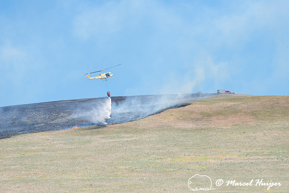 Grassland fire, Waterworks Hill, Missoula, Montana. 6 July 2021