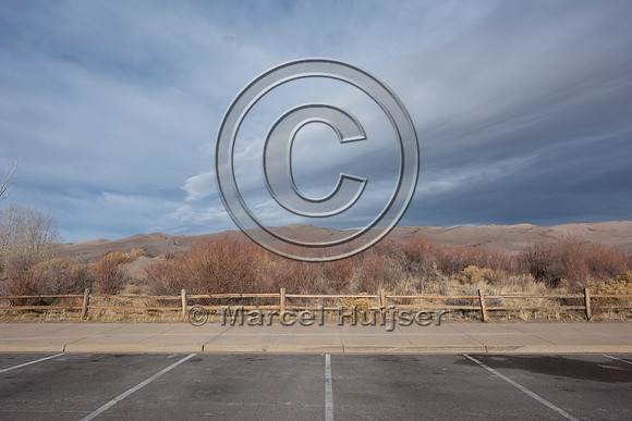 Parking area, Great Sand Dunes National Park and Preserve, Color