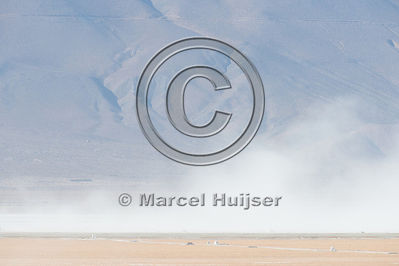 Dust storm, east of Olancha, California, USA