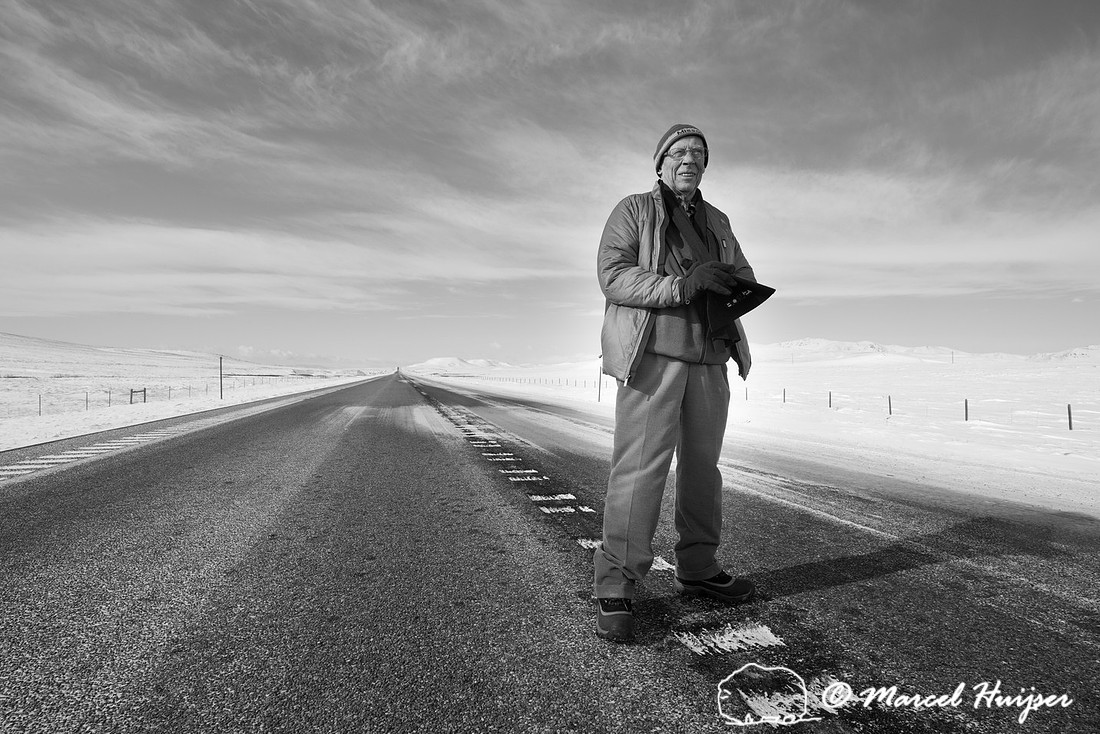 Piet Huijser, on the road again, Montana, USA