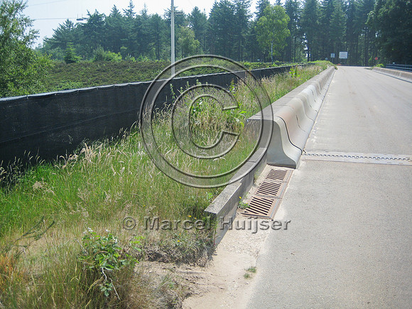 Vegetation strip on multifunctional overpass, across A28 Motorwa