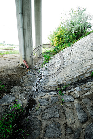 Drainage system at multifunctional underpass, under A4 motorway, Parndorf, Austria