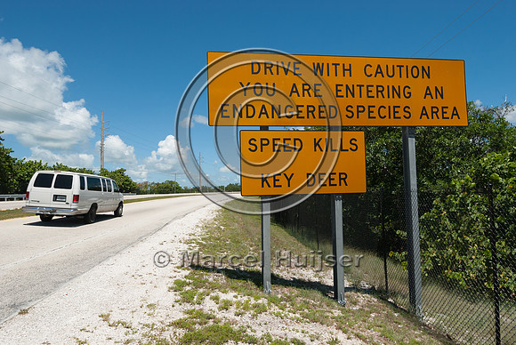 Wildlife warning sign, drive with caution, you are entering an e