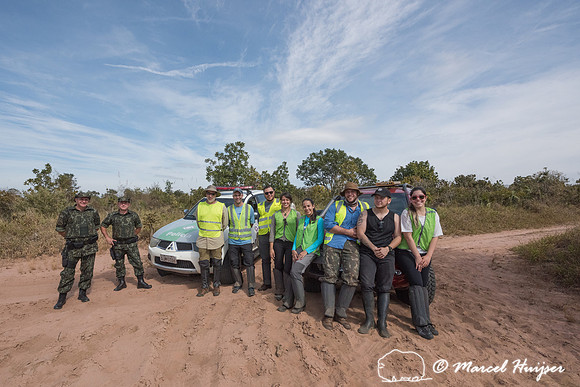 Protection from armed poachers by the policiamento ambiental do