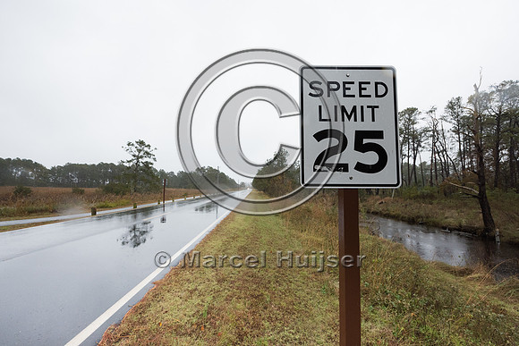 Posted speed limit 25 MPH, Chincoteague National Wildlife Refuge