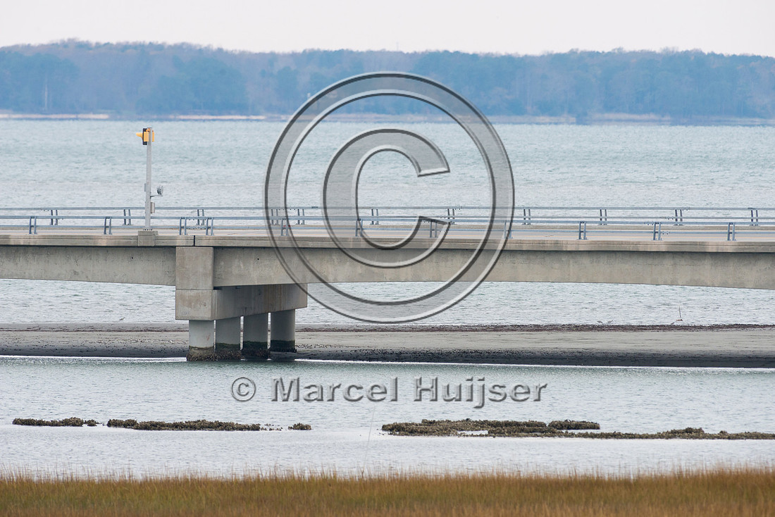Bridge and causeway through Chicoteague Bay, Chincoteague Island
