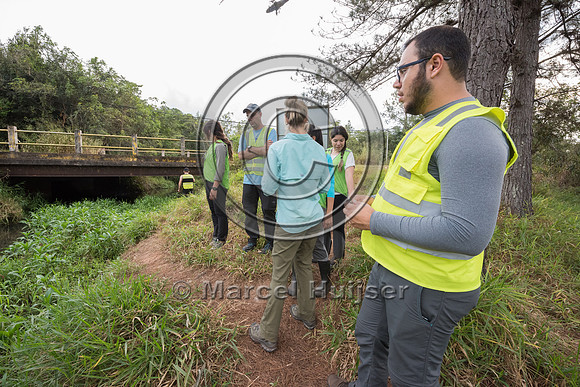 Students at road ecology field course, Itirapina, Brazil