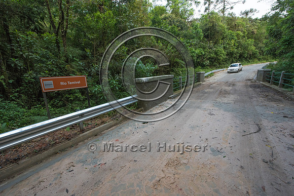 Bridge across stream, Brazil