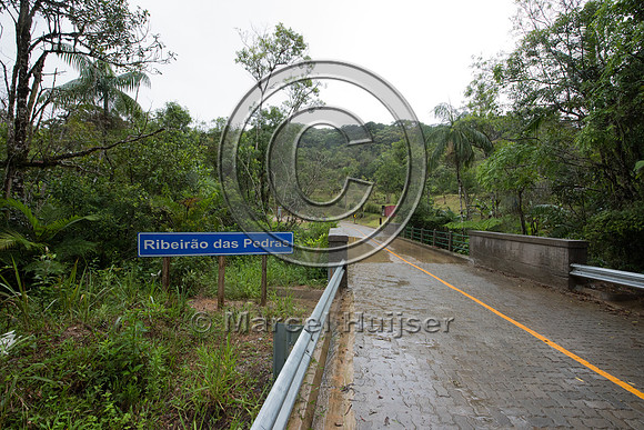 Bridge across stream, Brazil