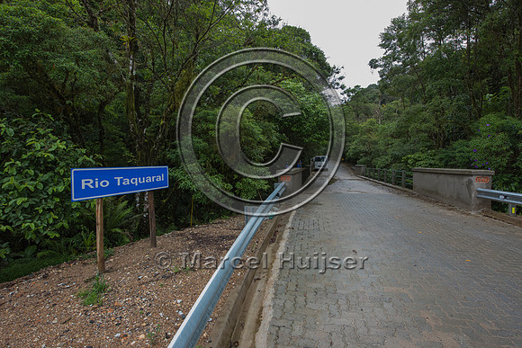 Bridge across stream, Brazil