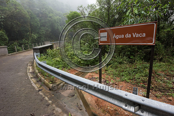 Bridge across stream, Brazil