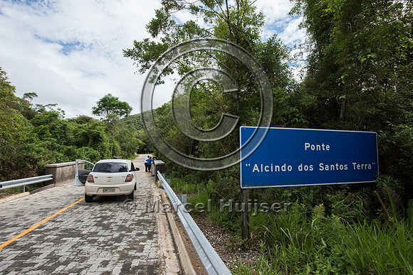 Bridge across stream, Brazil