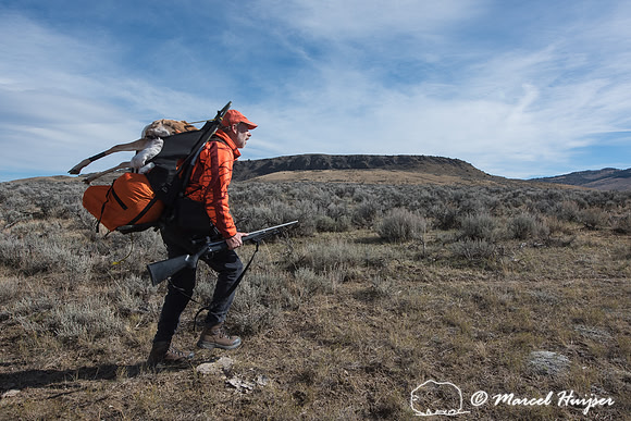 Headed back to camp after a successful pronghorn hunt