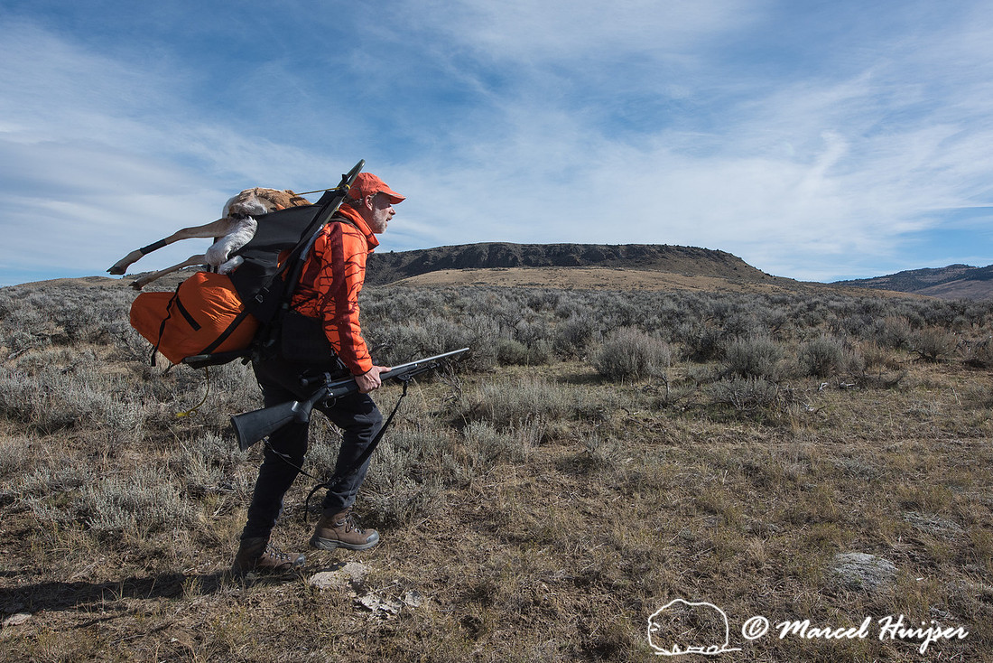 Headed back to camp after a successful pronghorn hunt