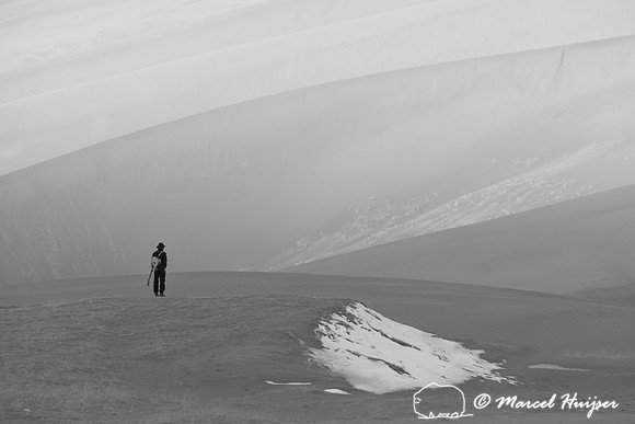 Man with guitar, Great Sand Dunes National Park and Preserve, Co