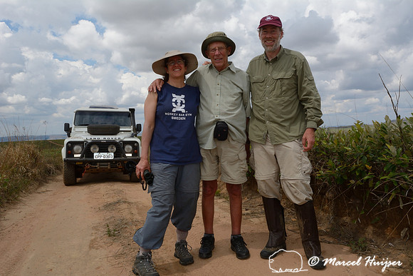 Bethanie Walder, Piet Huijser and Marcel Huijser on the maned wolf expedition, Parque Nacional da Serra da Canastra, Minas Gerais, Brazil